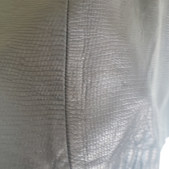 Black leather POWER SKIRT - Picture 5 of 8